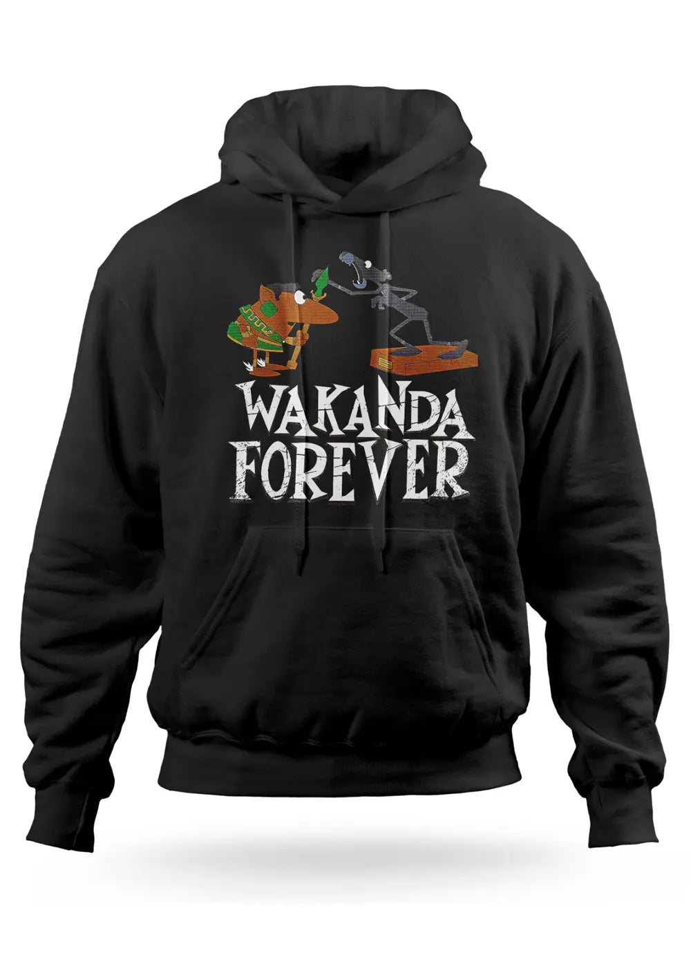 Felpa Con Cappuccio Pantera Rosa Wakanda Forever-0
