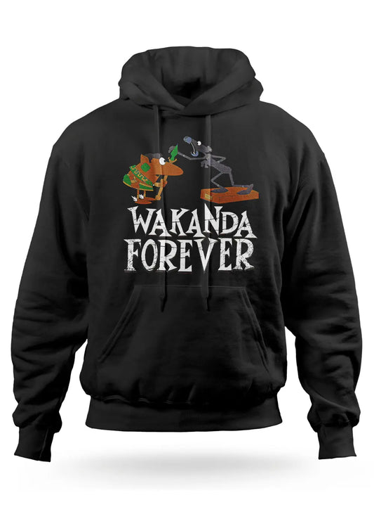 Felpa Con Cappuccio Pantera Rosa Wakanda Forever-0