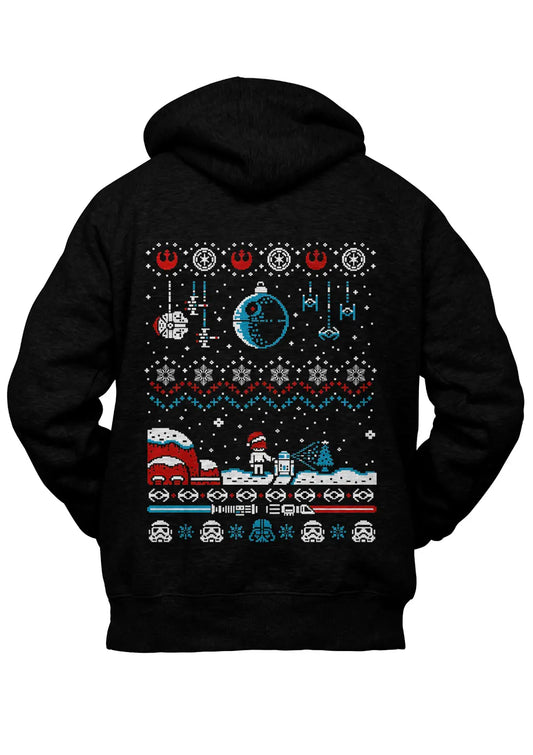Felpa con Cappuccio Star Wars Xmas Retro Games-0