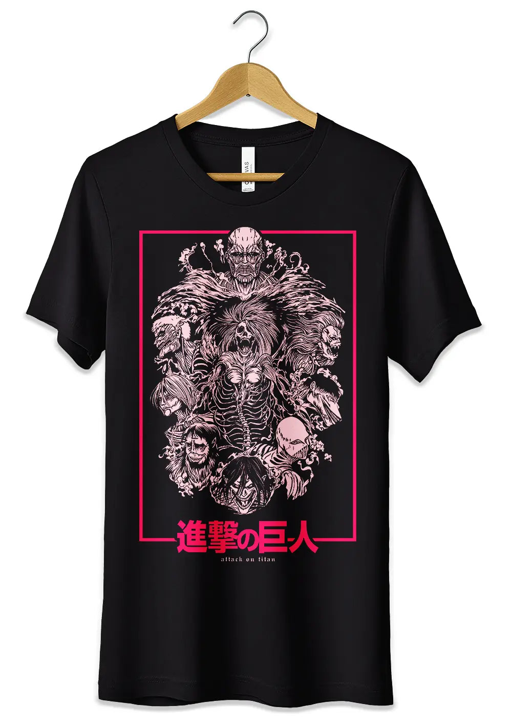 T-Shirt Maglietta Attacco dei Giganti Anime-0