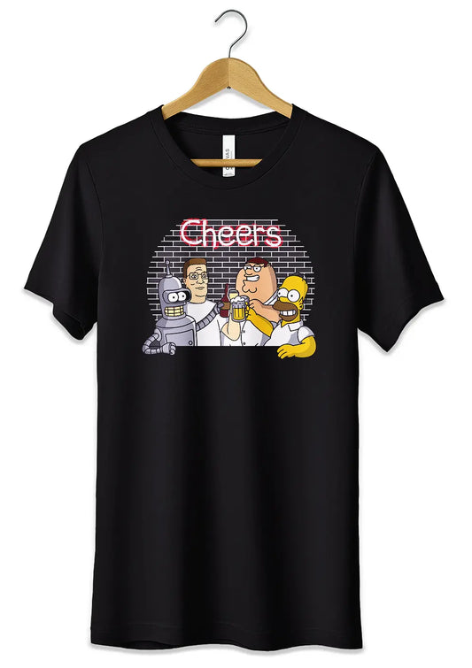 T-Shirt Maglietta Homer Peter Bender Beer Cheers-0
